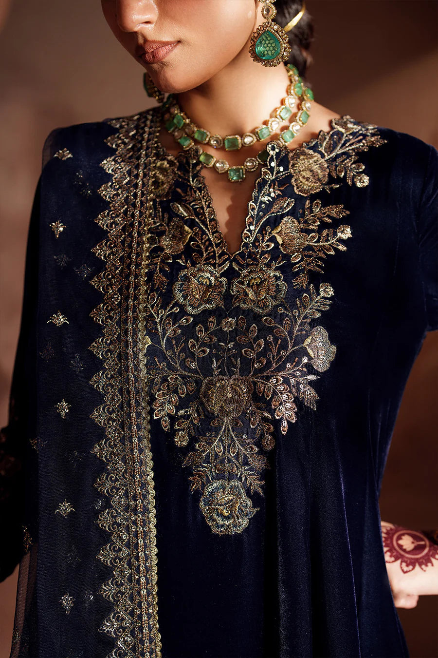 IV-66 Embroidered Velvet