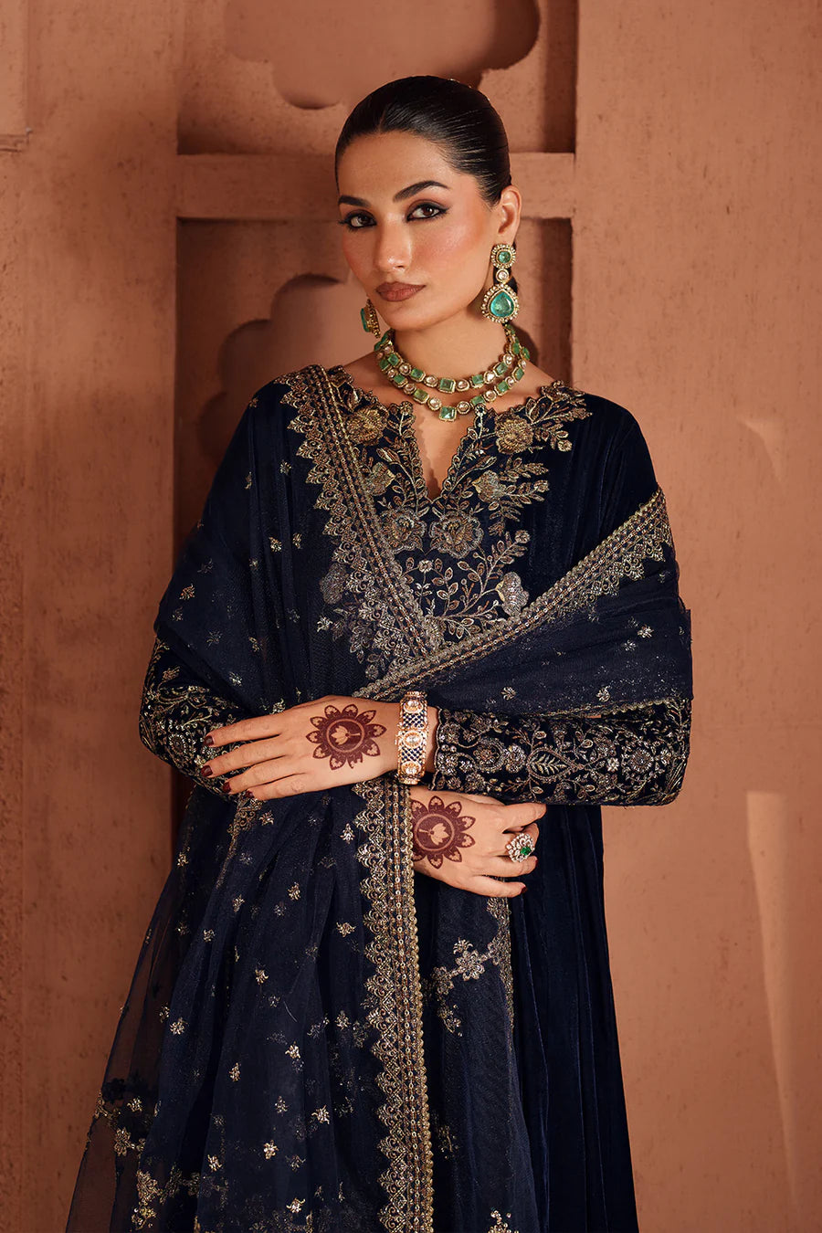 IV-66 Embroidered Velvet