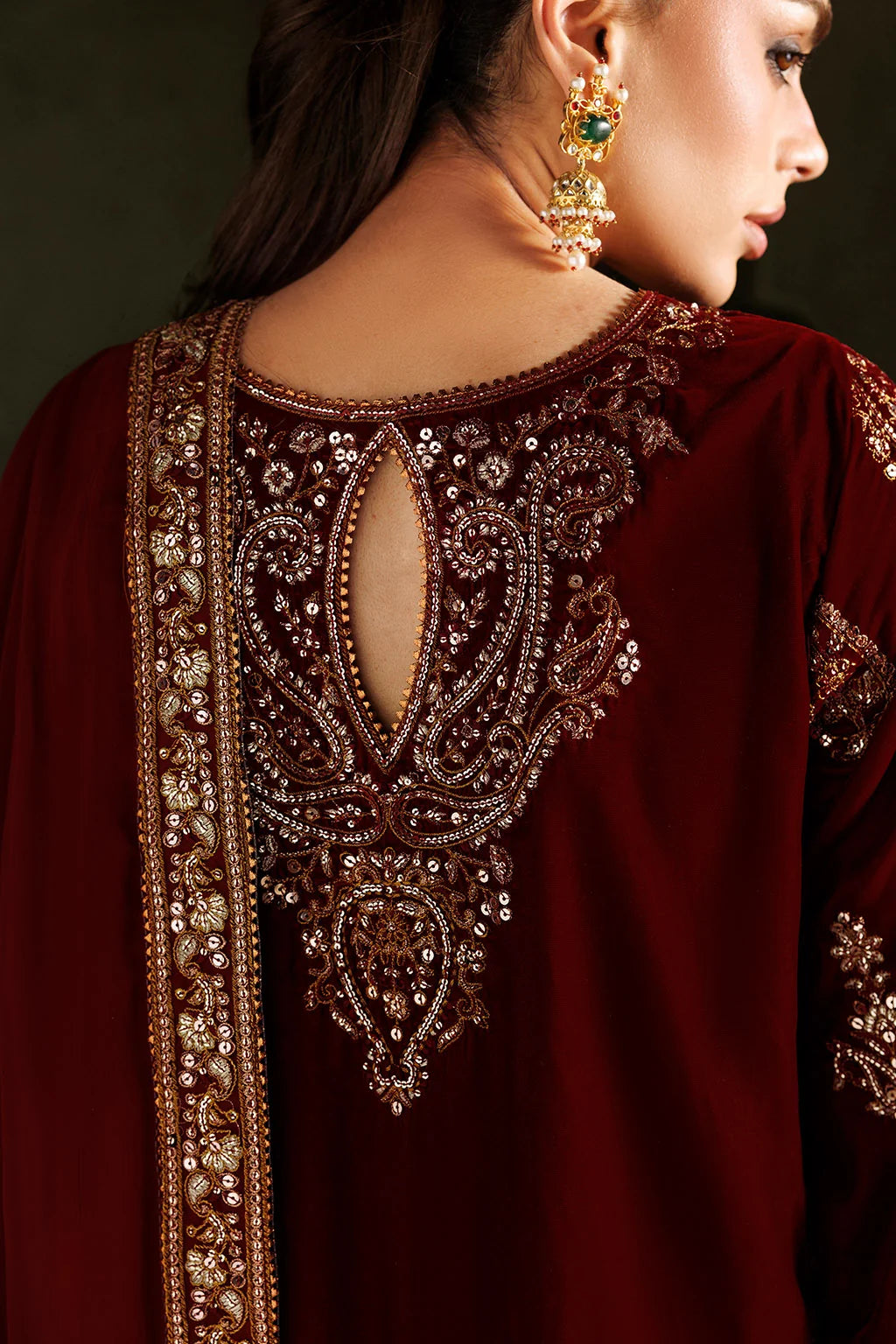 IV-86 Embroidered Velvet
