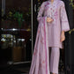 3 Piece Gold Printed Khaddar Suit with Gold Printed Khaddar Dupatta | K-52057
