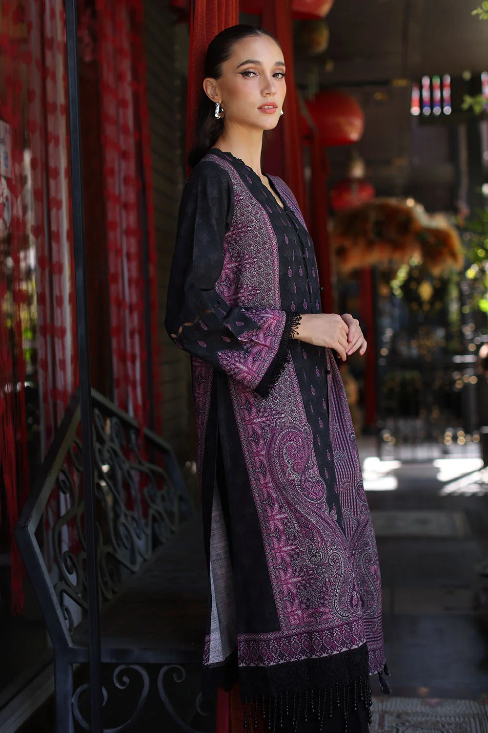3 Piece Printed Khaddar Suit with Printed Khaddar Dupatta | K-62014