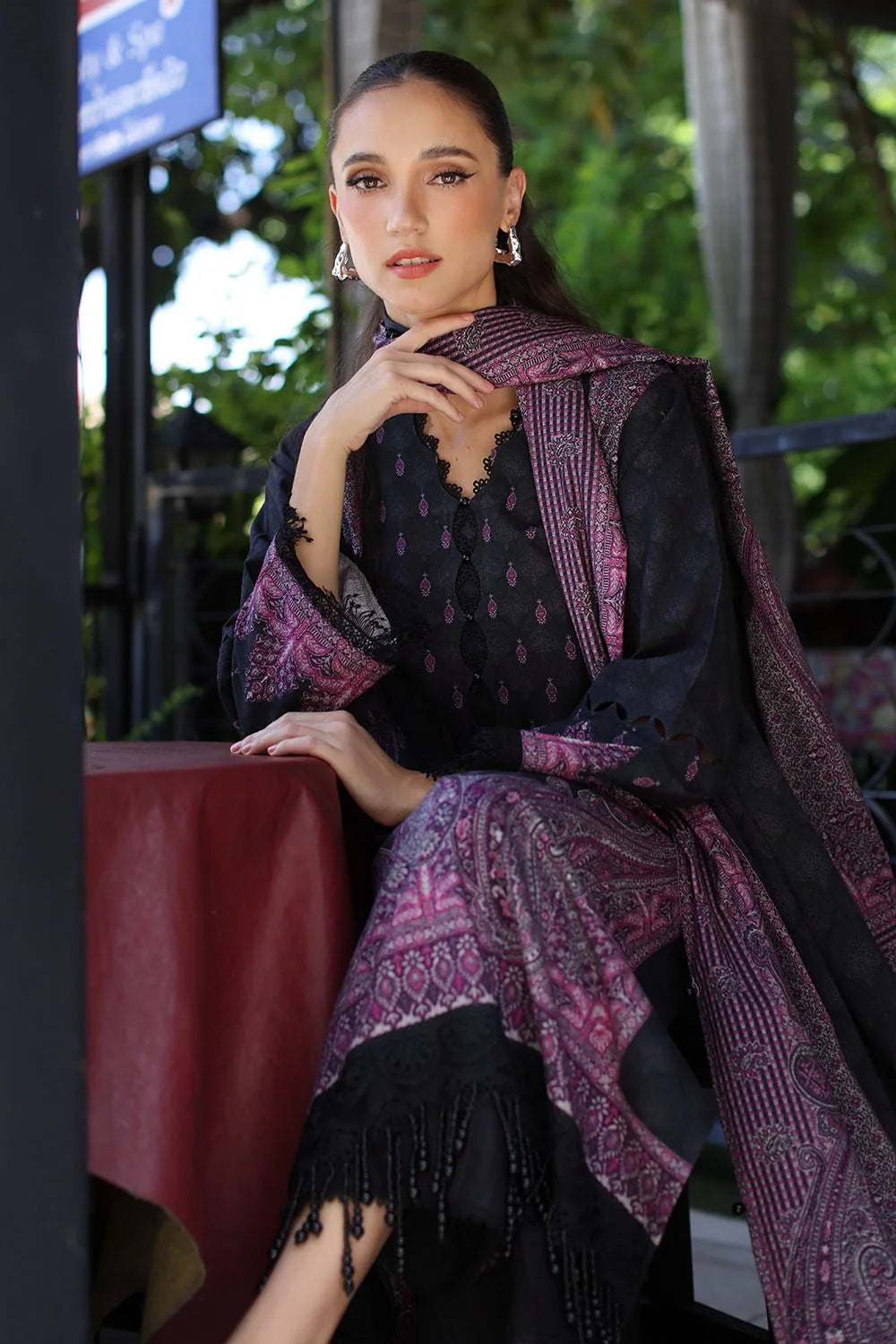 3 Piece Printed Khaddar Suit with Printed Khaddar Dupatta | K-62014