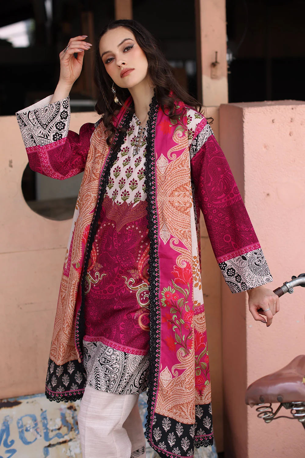 3 Piece Printed Khaddar Suit with Printed Khaddar Dupatta | K-62034