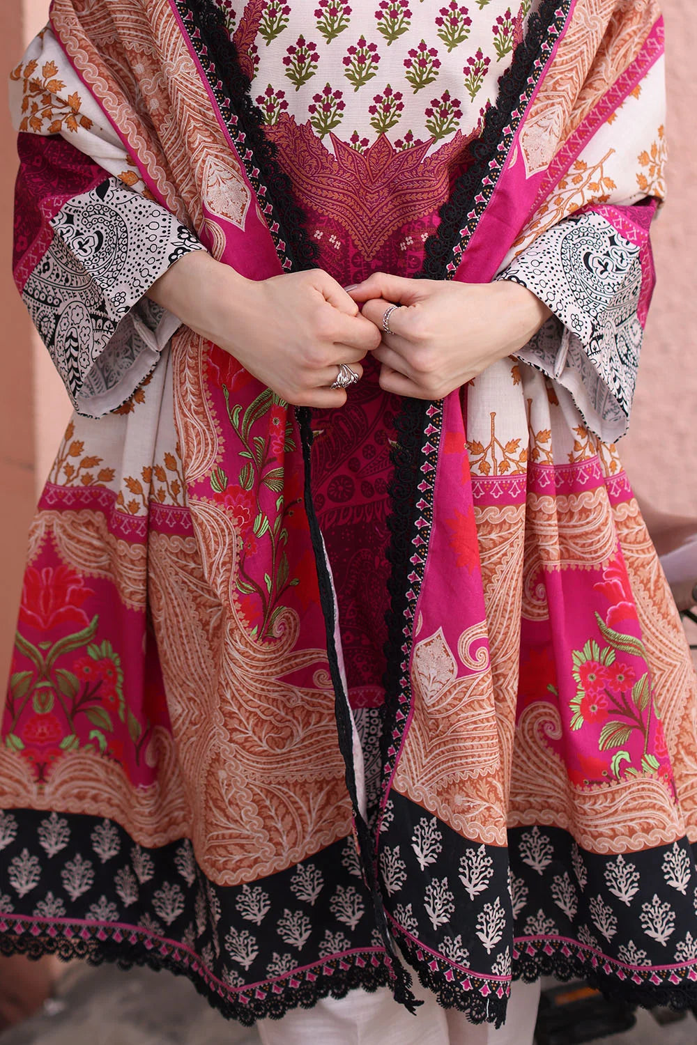 3 Piece Printed Khaddar Suit with Printed Khaddar Dupatta | K-62034