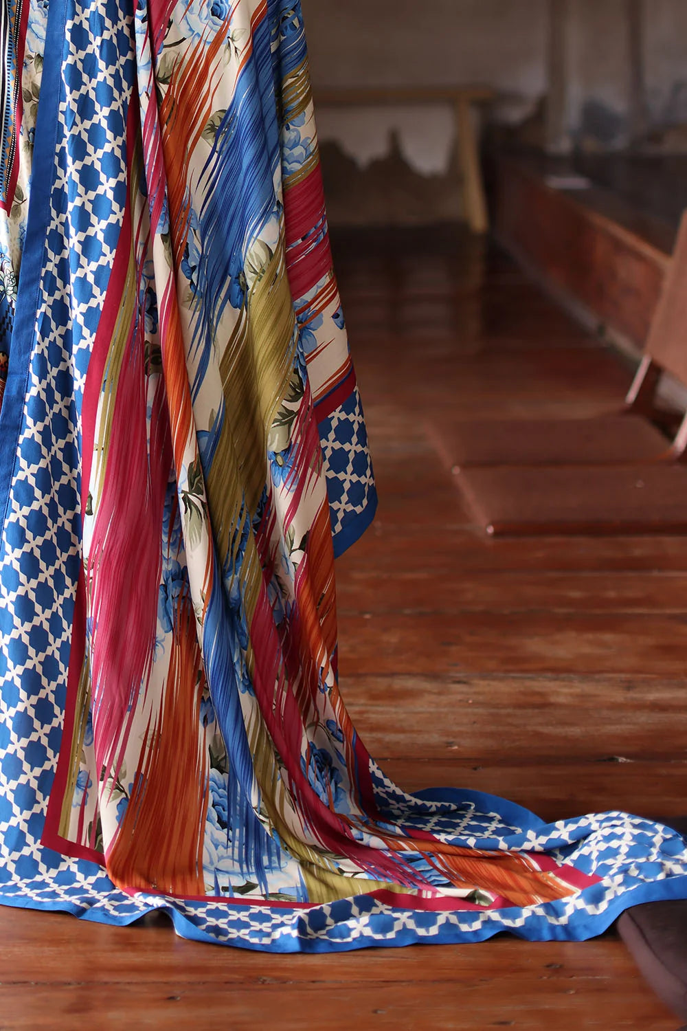 3 Piece Printed Linen Suit with Printed Linen Dupatta | LT-62022