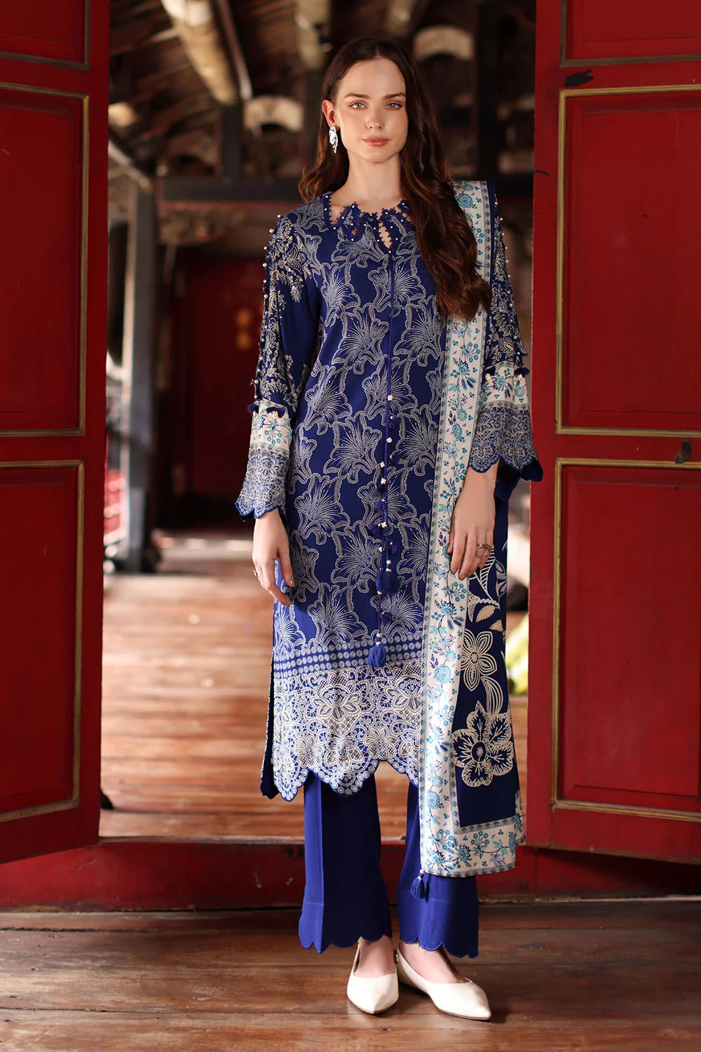 3 Piece Printed Linen Suit with Printed Linen Dupatta | LT-62023