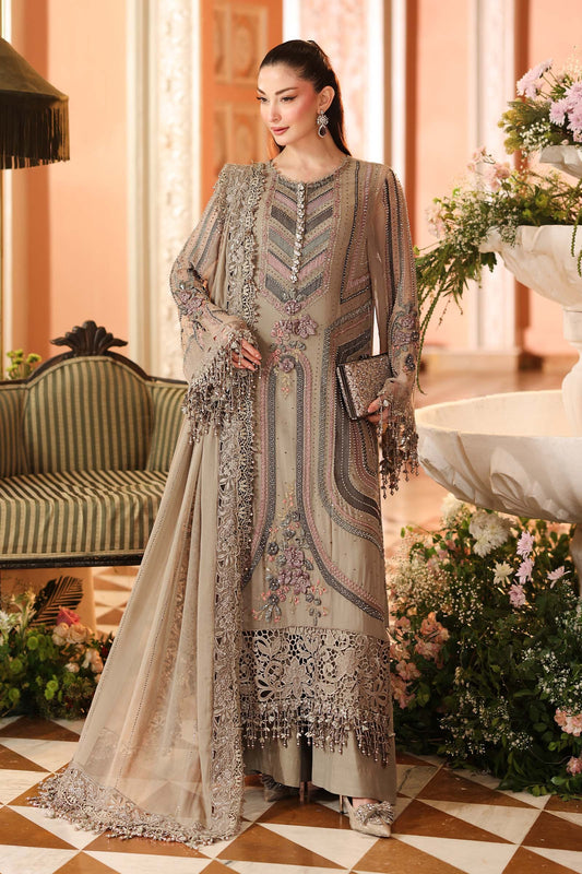 3 Piece Embroidered Chiffon Suit | MPC-26-201