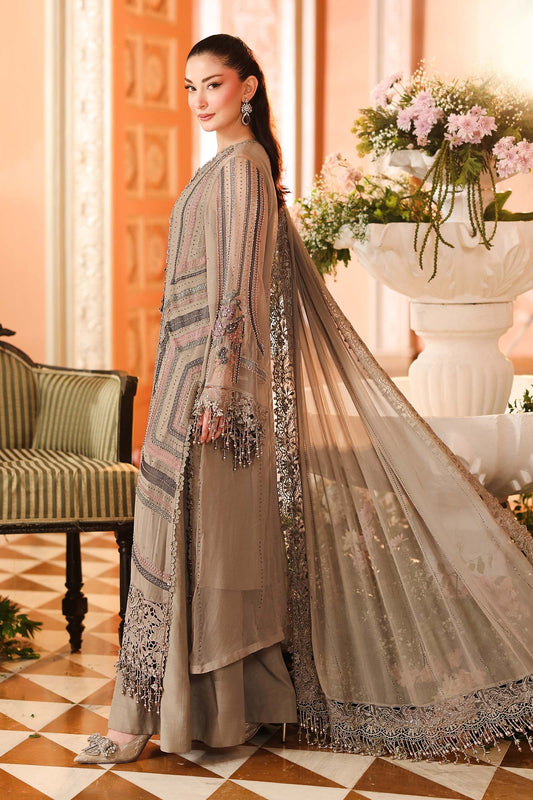 3 Piece Embroidered Chiffon Suit | MPC-26-201