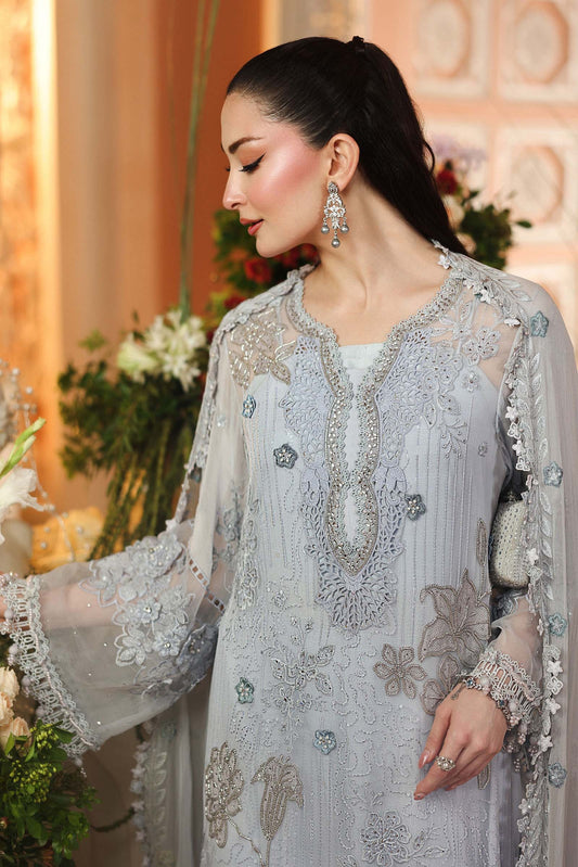 3 Piece Embroidered Chiffon Suit | MPC-26-206