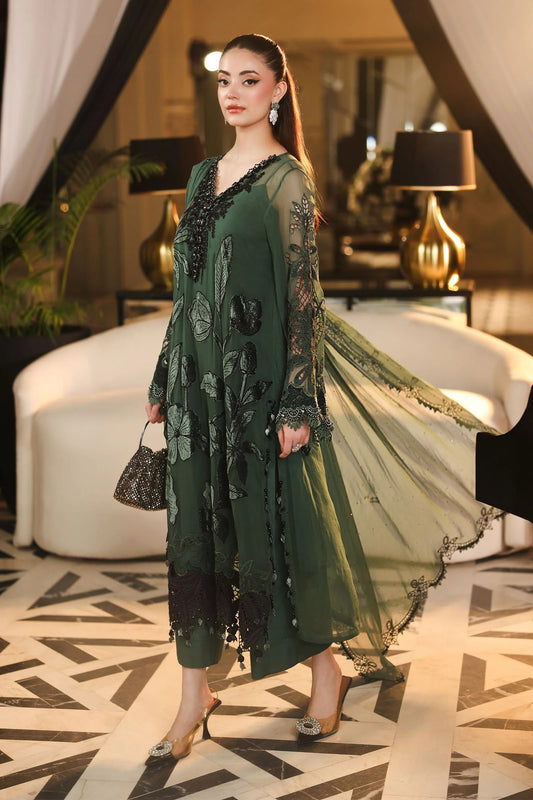 3 Piece Embroidered Chiffon Suit | MPC-26-207