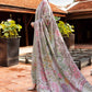 3 Piece Unstitched Embroidered Twill Linen Suit
