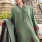 3 Piece Unstitched Embroidered Twill Linen Suit