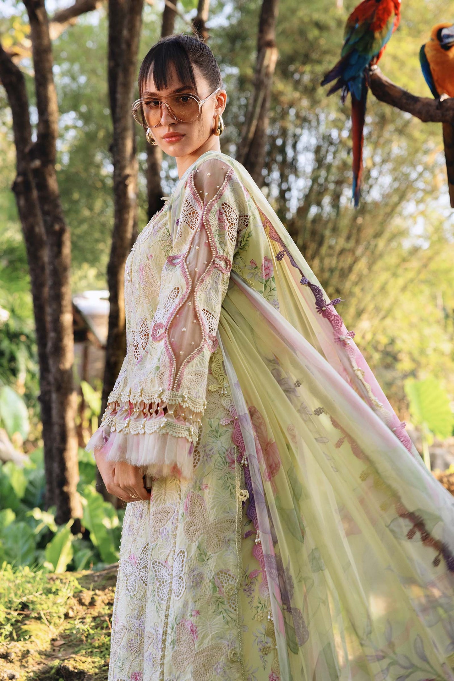 3 Piece Unstitched Embroidered Lawn Suit | MPT-2901-B