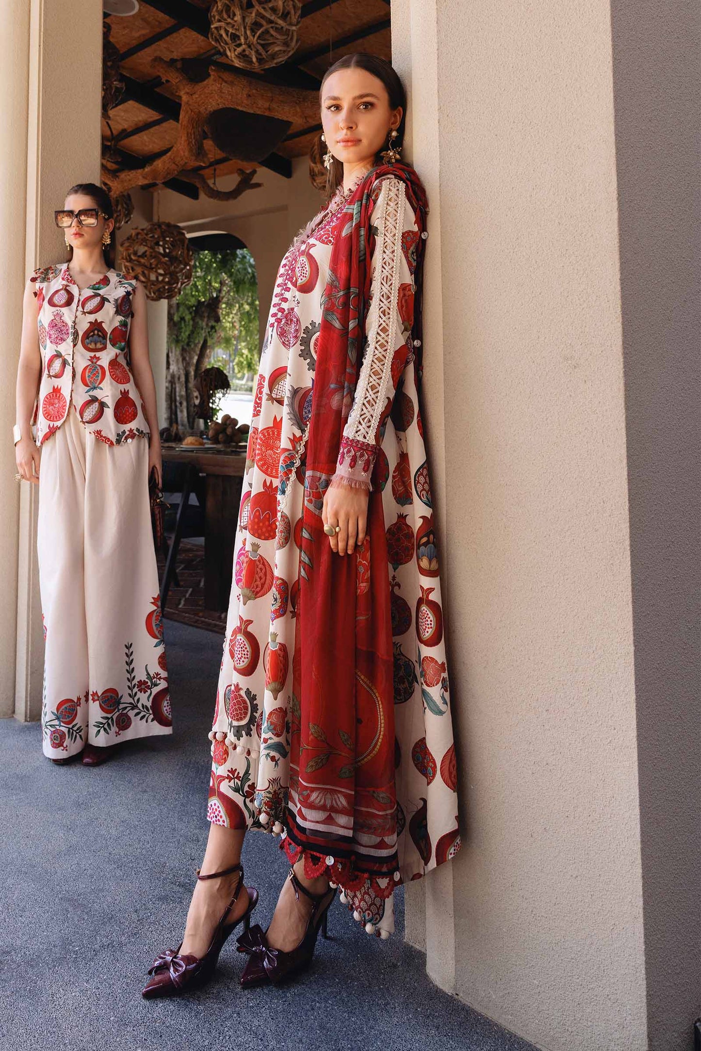 3 Piece Unstitched Embroidered Lawn Suit | MPT-2903-A