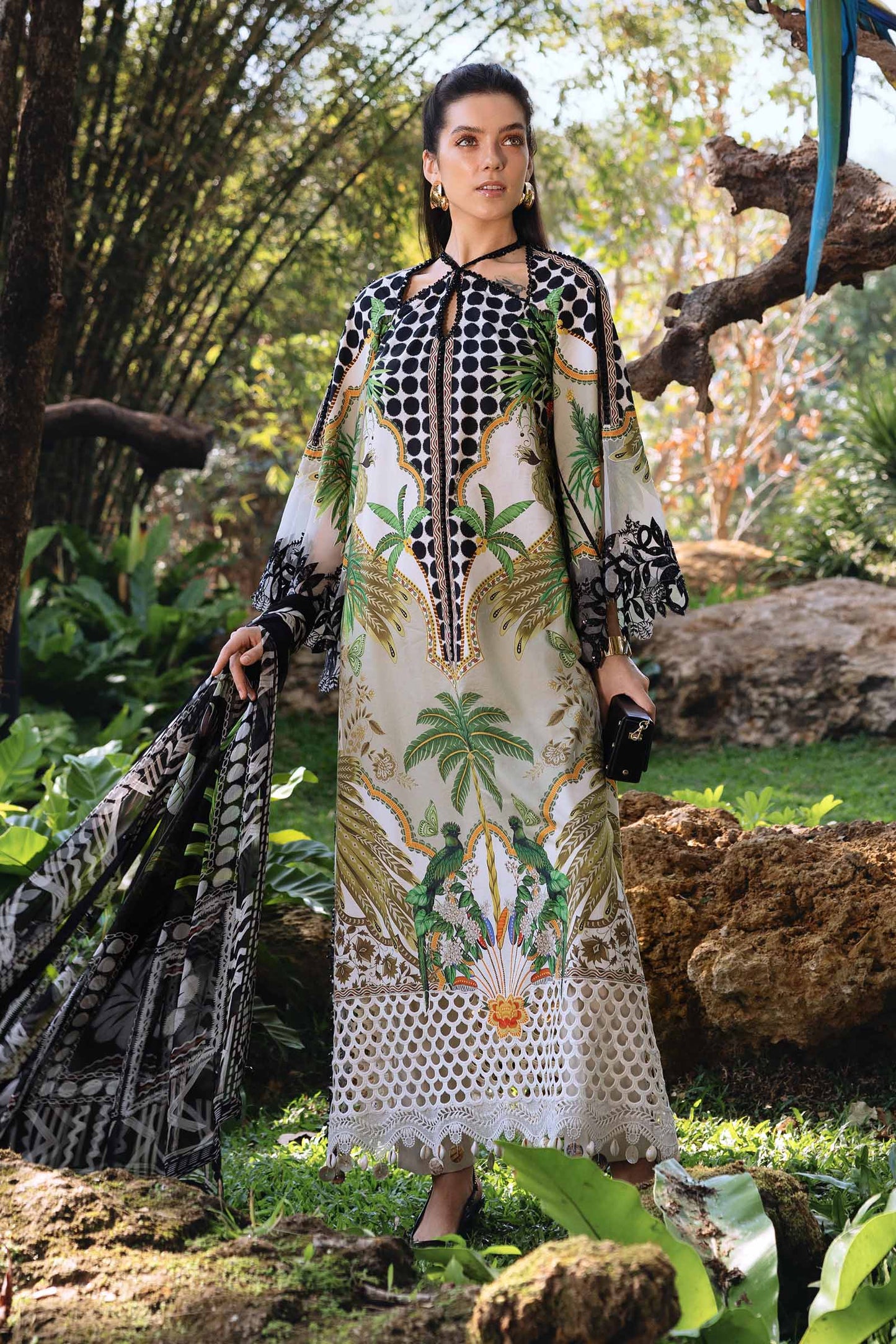 3 Piece Unstitched Embroidered Lawn Suit | MPT-2905-A