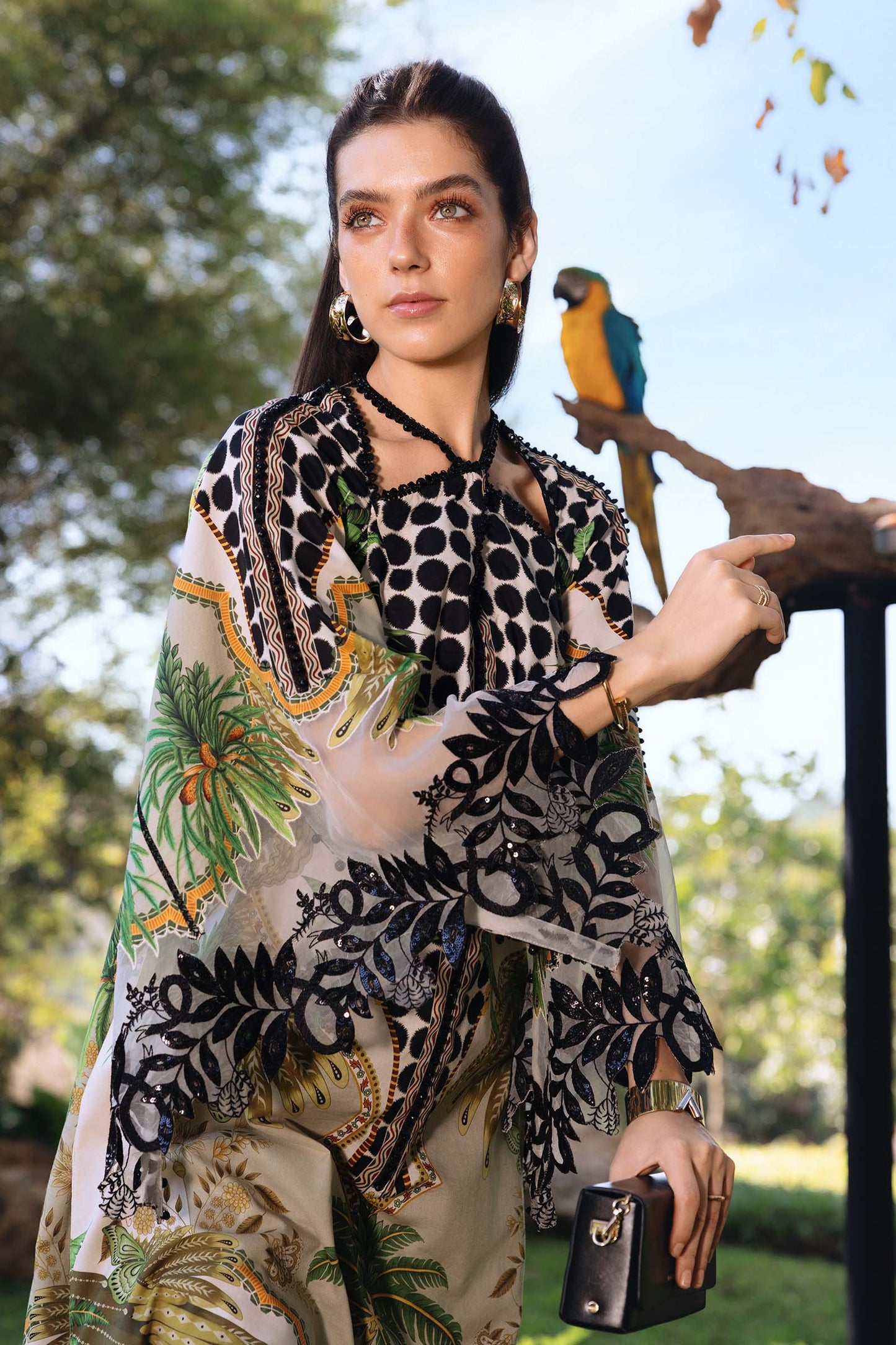 3 Piece Unstitched Embroidered Lawn Suit | MPT-2905-A