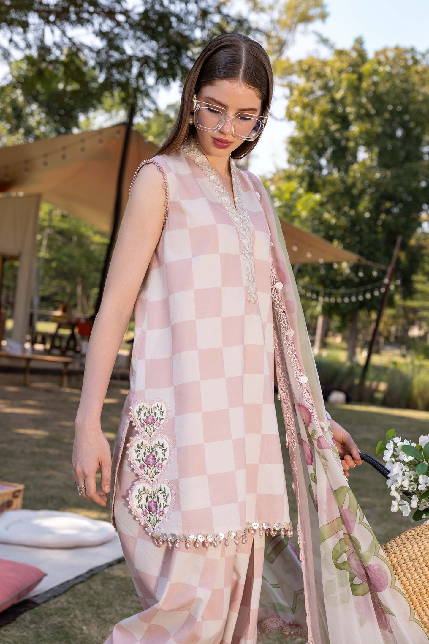 3 Piece Unstitched Embroidered Lawn Suit | MPT-2906-A