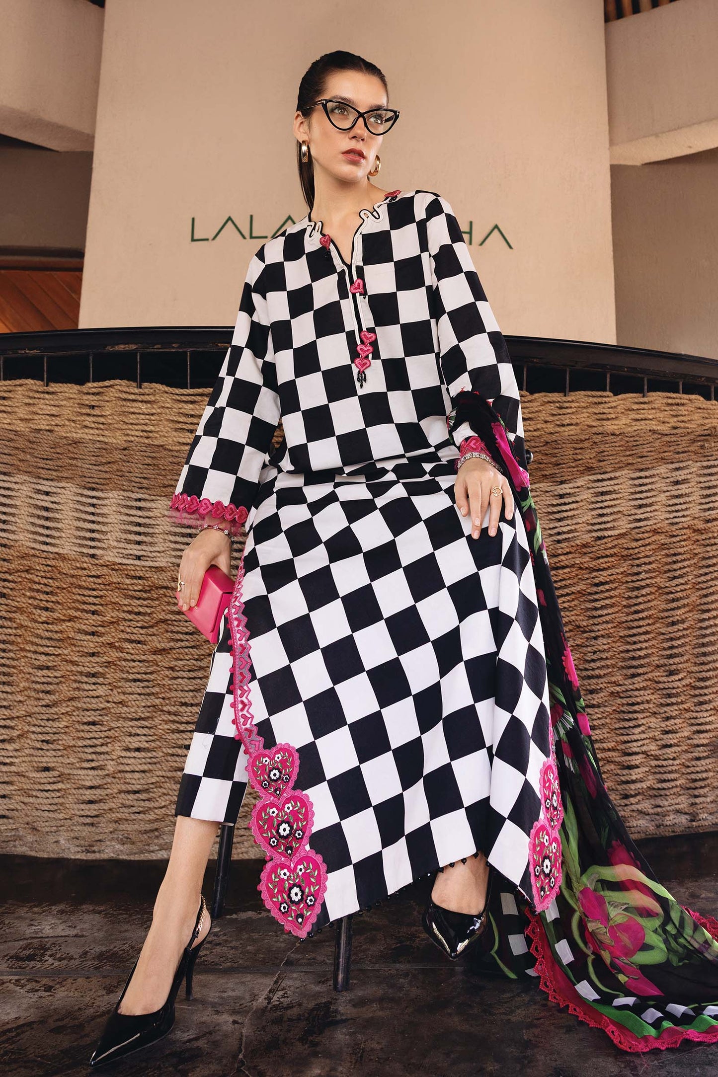 3 Piece Unstitched Embroidered Lawn Suit | MPT-2906-B