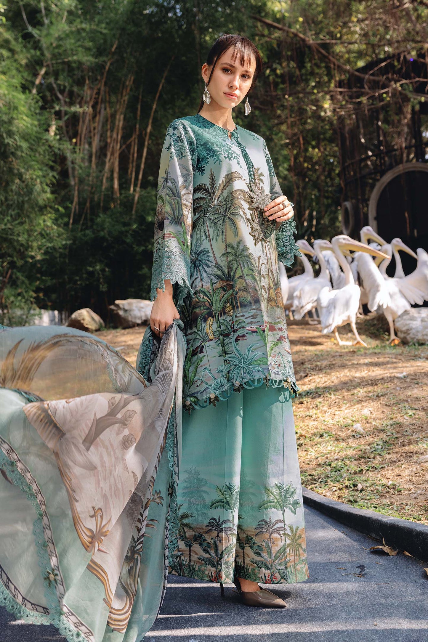 3 Piece Unstitched Embroidered Lawn Suit | MPT-2907-A