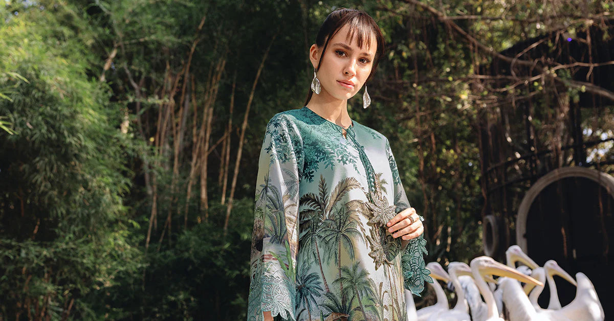 3 Piece Unstitched Embroidered Lawn Suit | MPT-2907-A