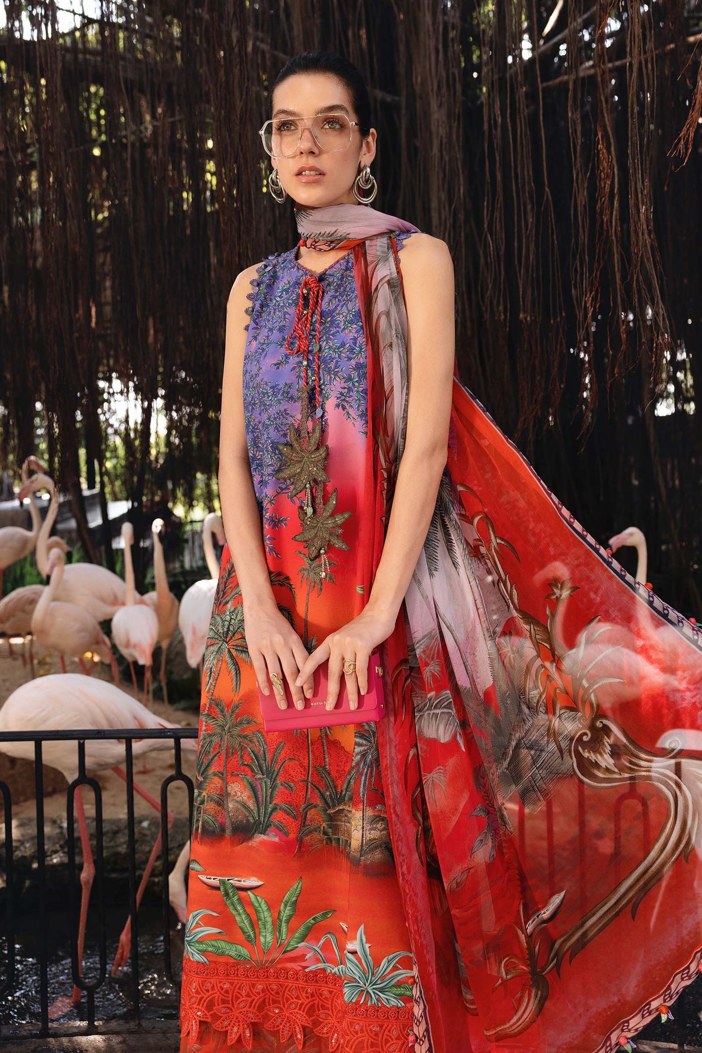 3 Piece Unstitched Embroidered Lawn Suit | MPT-2907-B