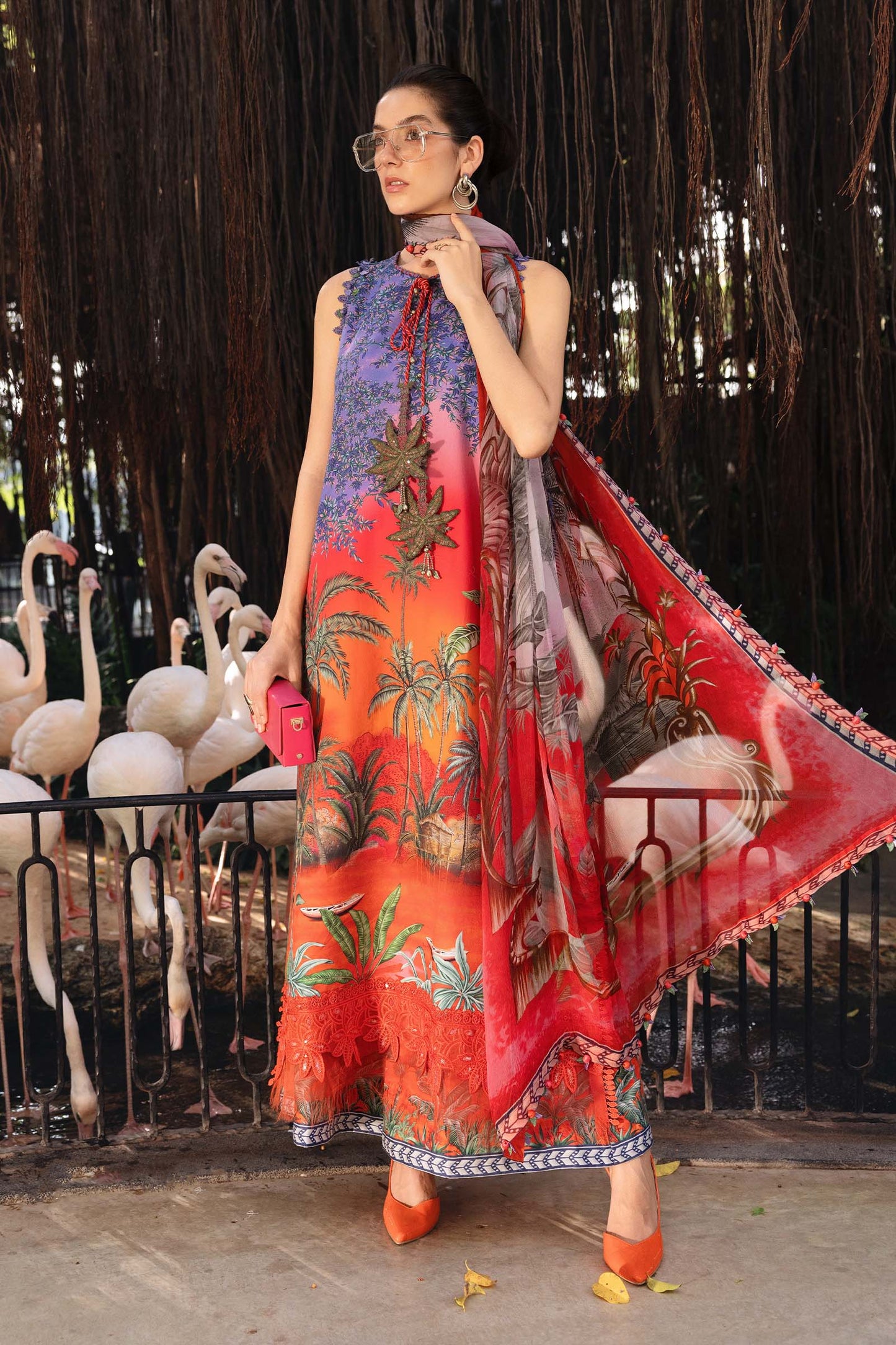 3 Piece Unstitched Embroidered Lawn Suit | MPT-2907-B