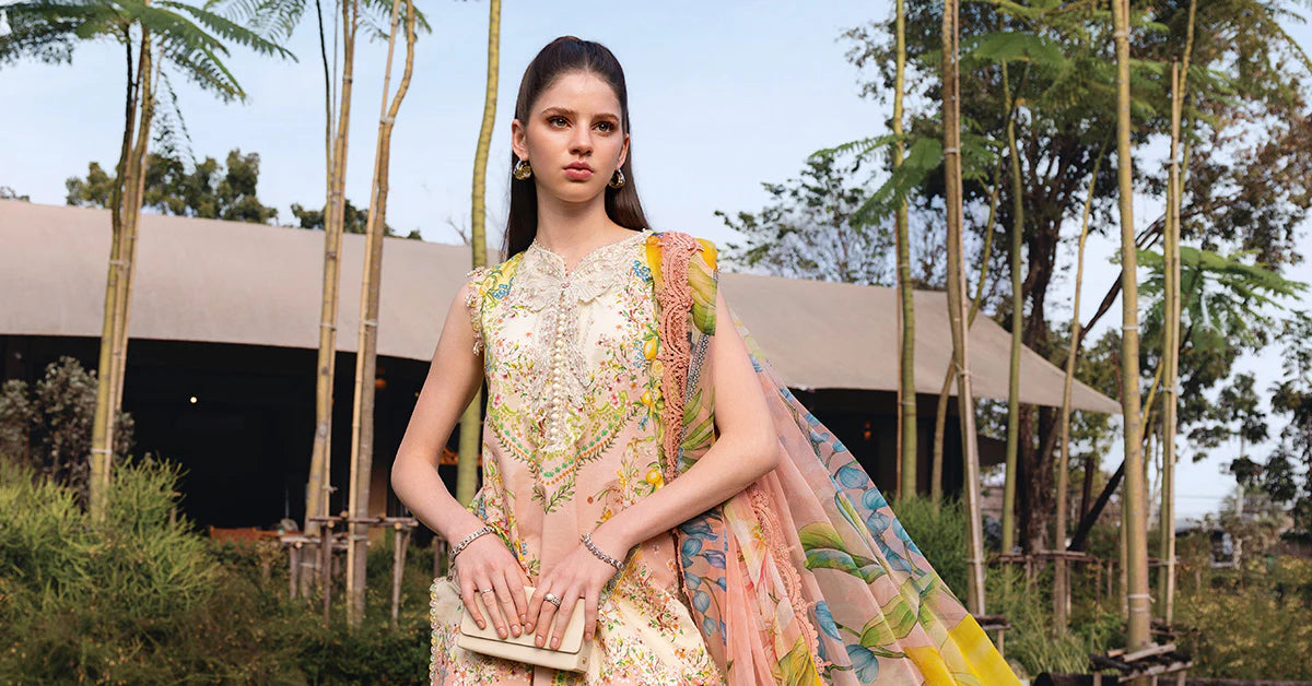 3 Piece Unstitched Embroidered Lawn Suit | MPT-2908-A