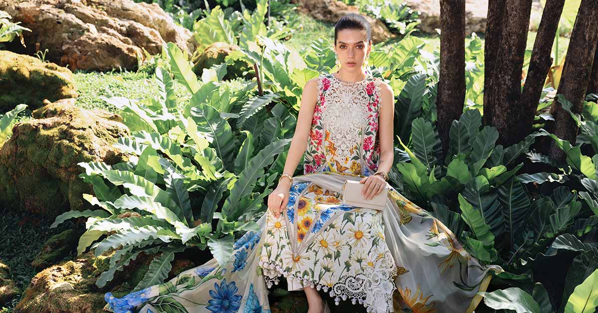 3 Piece Unstitched Embroidered Lawn Suit | MPT-2910-A