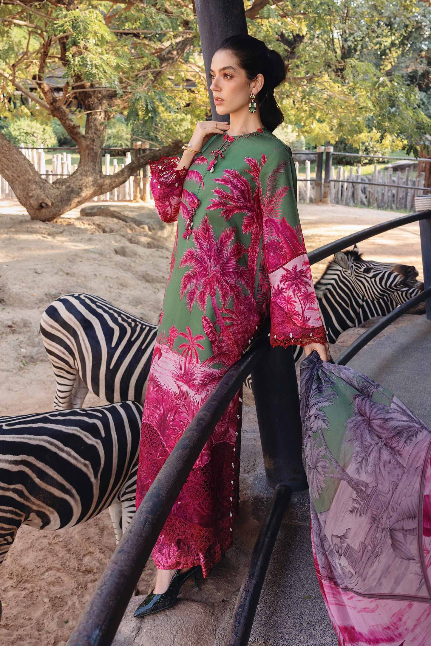 3 Piece Unstitched Embroidered Lawn Suit | MPT-2911-B