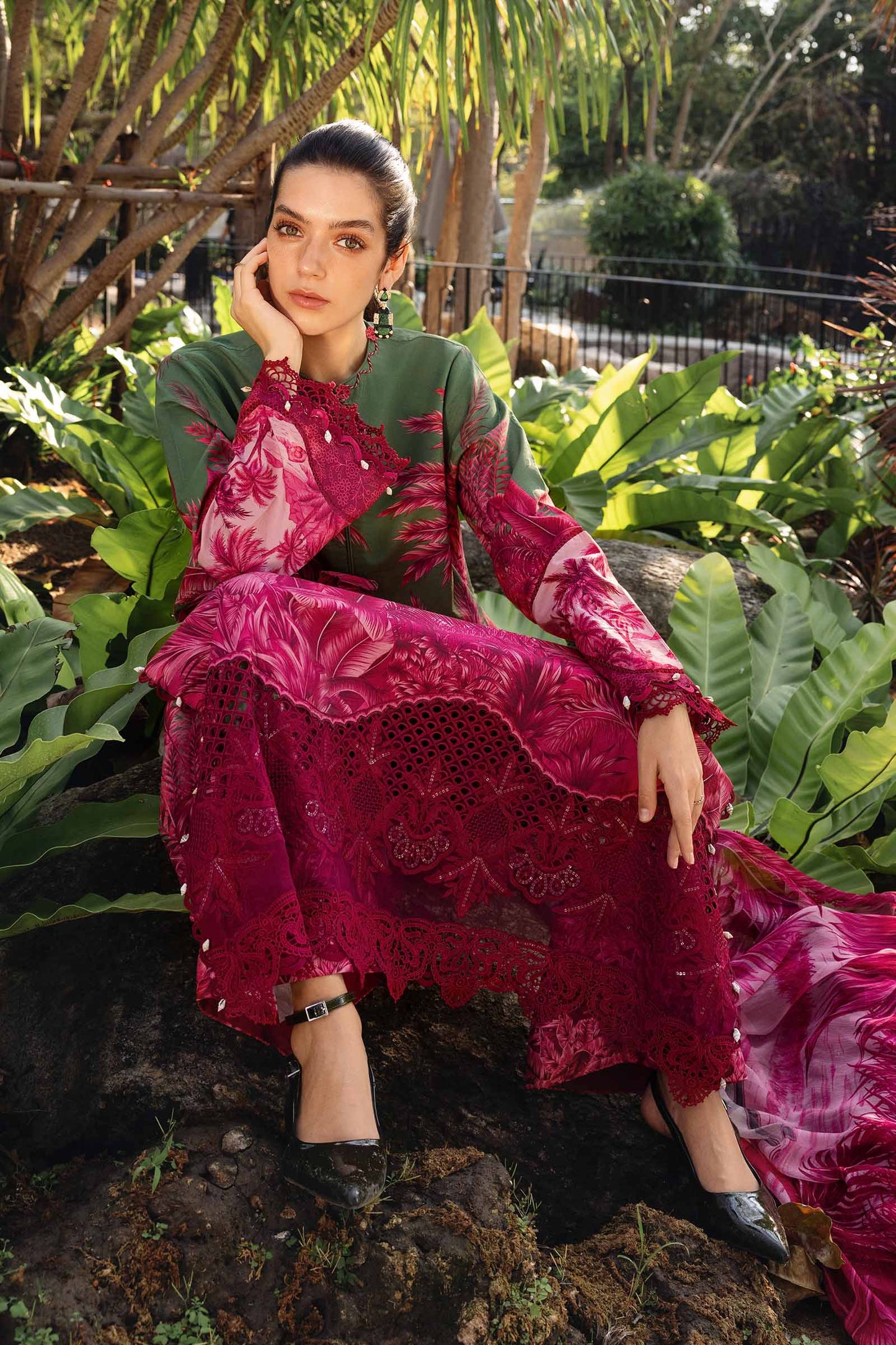 3 Piece Unstitched Embroidered Lawn Suit | MPT-2911-B