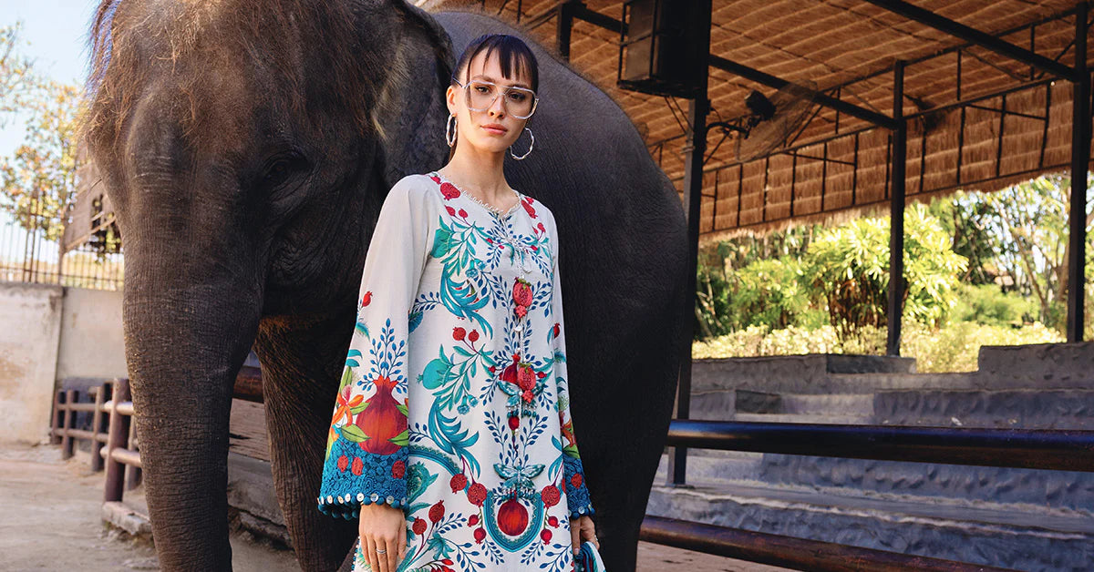 3 Piece Unstitched Embroidered Lawn Suit | MPT-2912-A