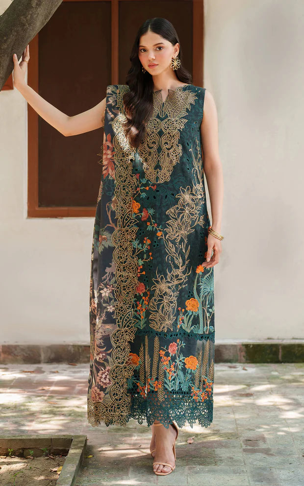 Nora LWC25-01 | 3pcs Embroidered Unstitched Winter