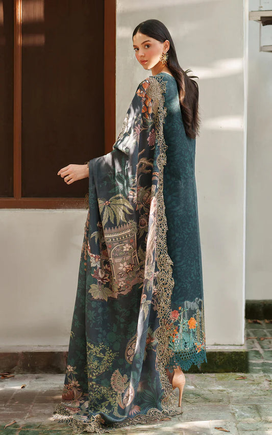 Nora LWC25-01 | 3pcs Embroidered Unstitched Winter