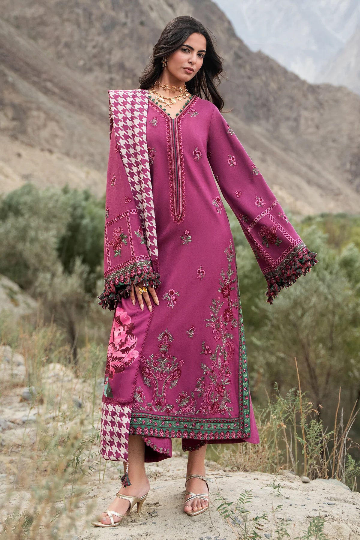 3-PC Unstitched Peach Leather Collection PSW6-13