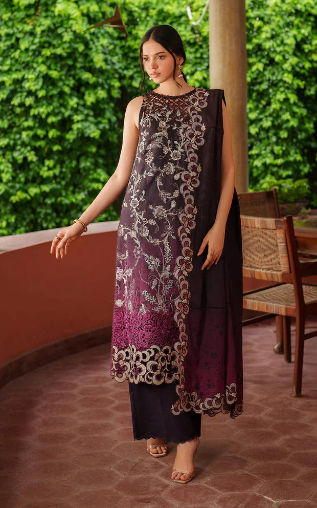 Siera LWC25-09 | 3pcs Embroidered Unstitched Winter