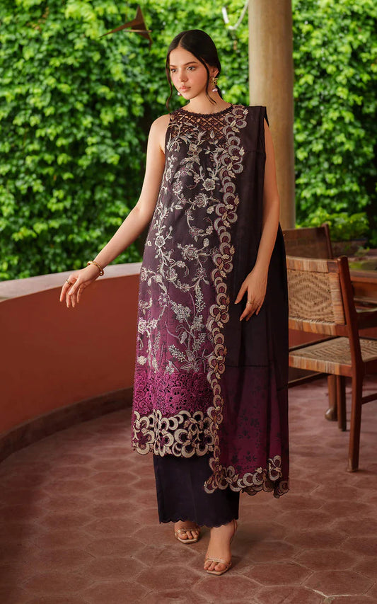 Siera LWC25-09 | 3pcs Embroidered Unstitched Winter