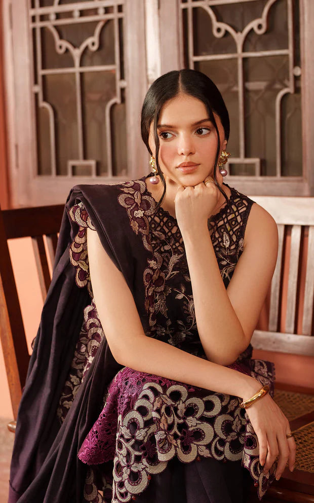 Siera LWC25-09 | 3pcs Embroidered Unstitched Winter