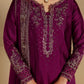 UE-736 Embroidered Sheesha Silk