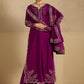 UE-736 Embroidered Sheesha Silk