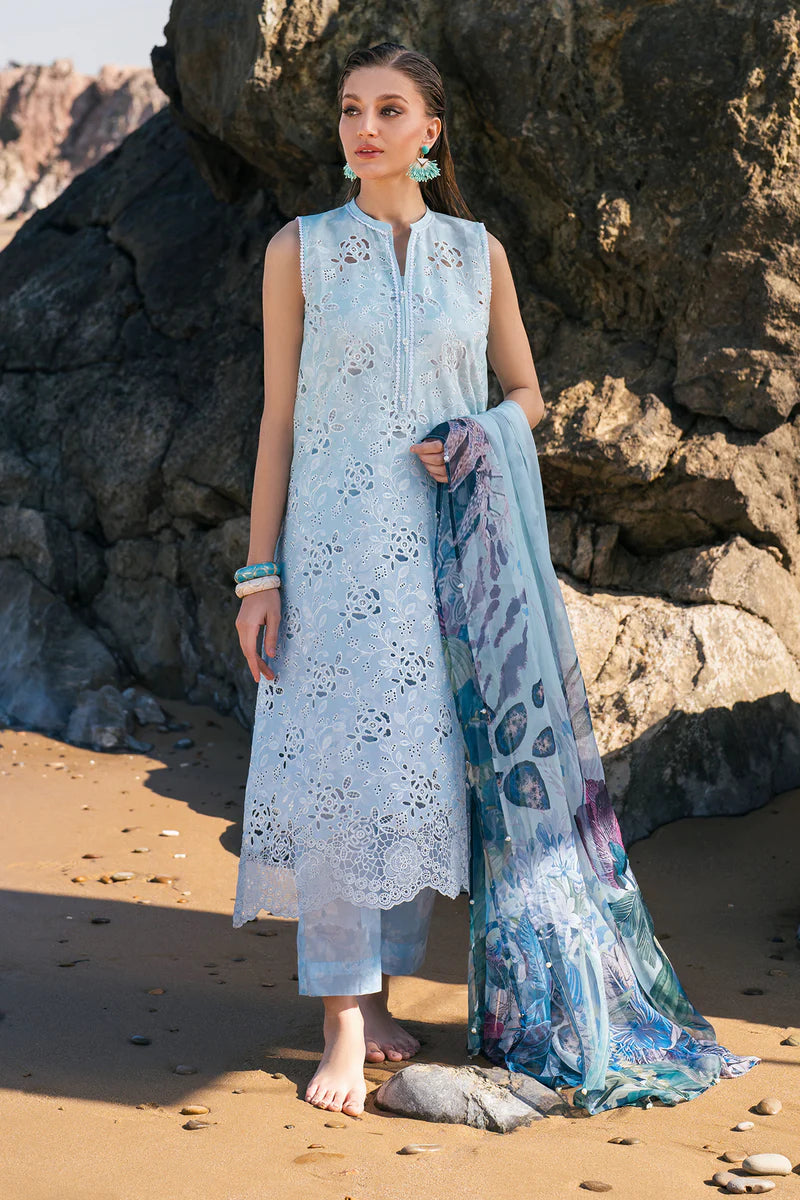 EMBROIDERED PRINTED LAWN UF-4109