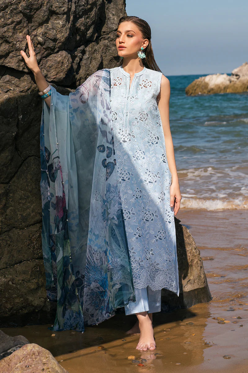 EMBROIDERED PRINTED LAWN UF-4109