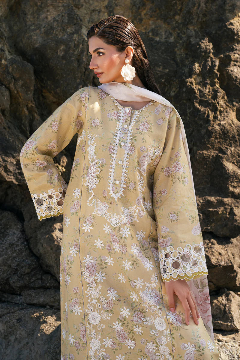 EMBROIDERED PRINTED LAWN UF-4110