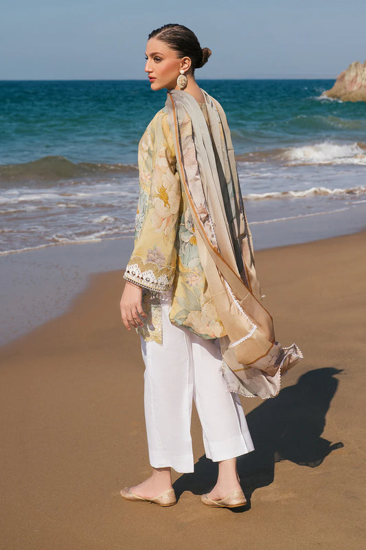 EMBROIDERED PRINTED LAWN UF-4120