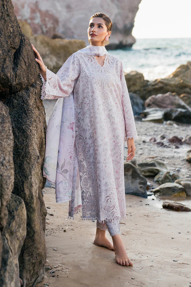 EMBROIDERED PRINTED LAWN UF-4130