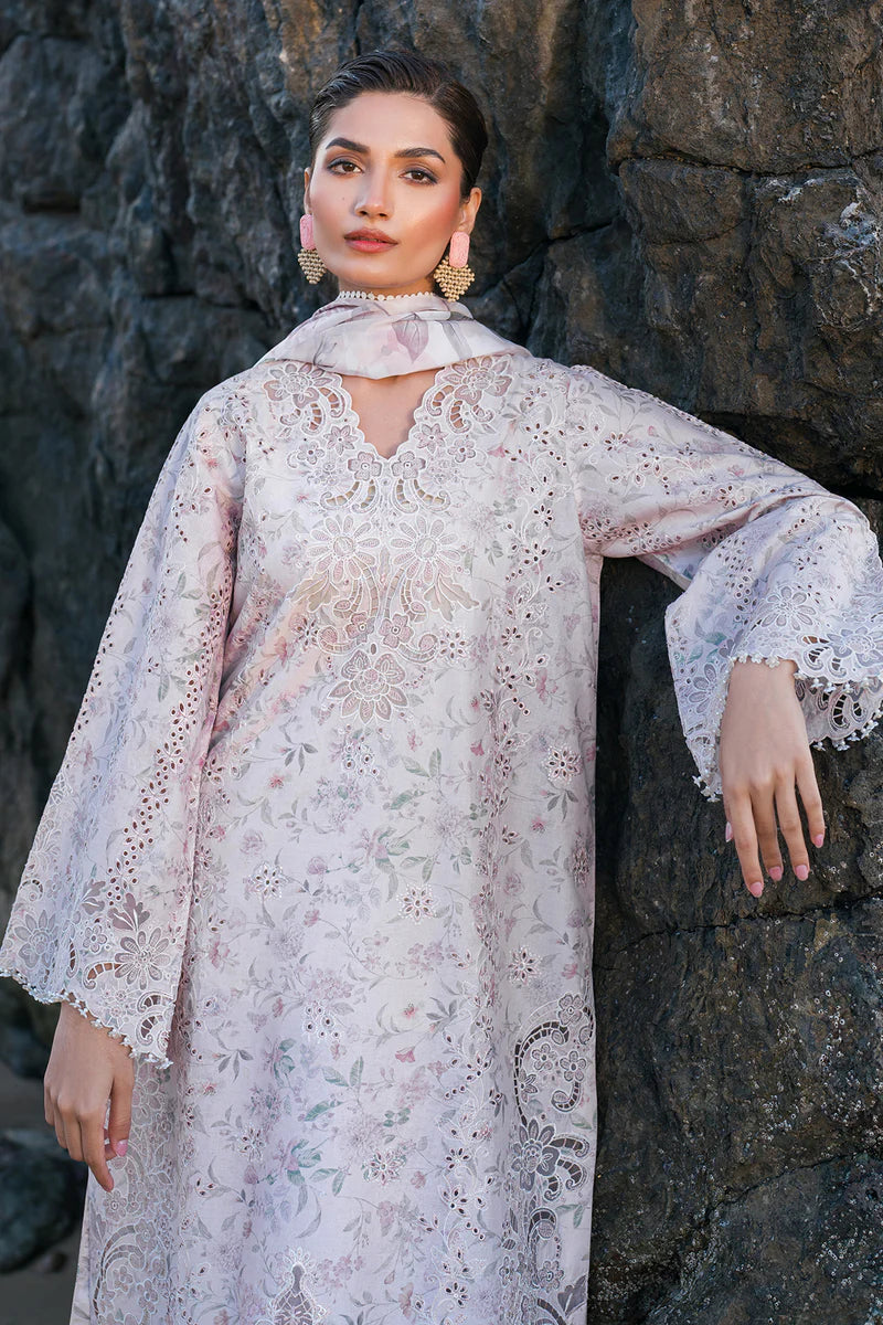 EMBROIDERED PRINTED LAWN UF-4130