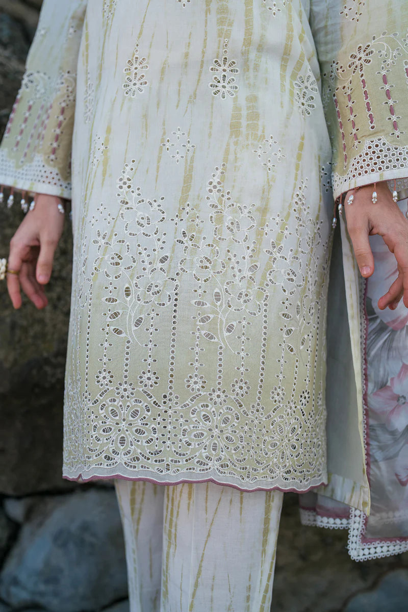EMBROIDERED PRINTED LAWN UF-4132