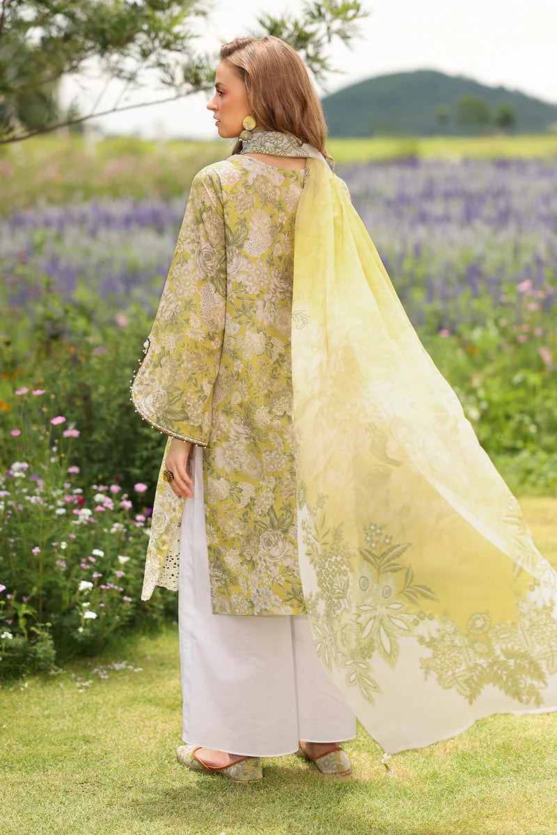 EMBROIDERED PRINTED LAWN UF-4229
