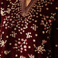 EMBROIDERED VELVET UF-4315