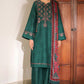Embroidered Jacquard khaddar UW-0146