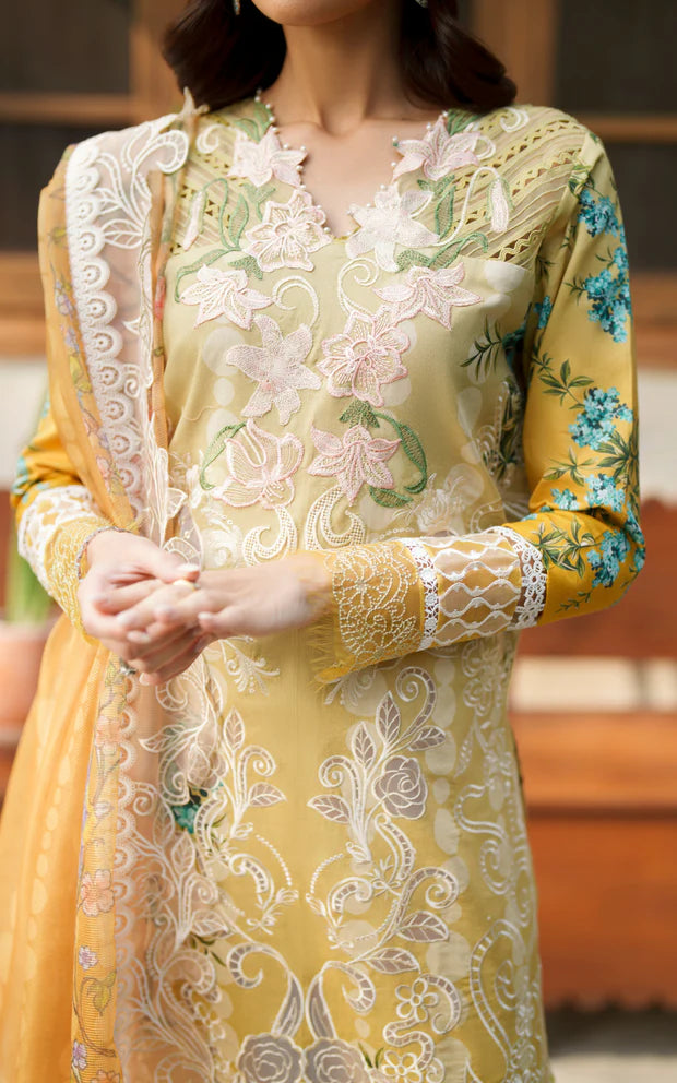 Sovereign Lace VUL26-02 | 3pcs Embroidered Unstitched Summer